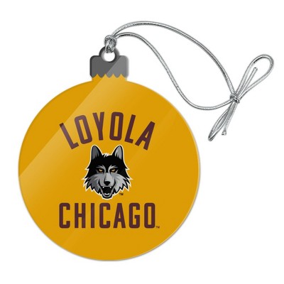 Loyola University Chicago Ramblers Acrylic Christmas Tree Holiday Ornament