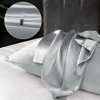 PiccoCasa Luxury Smooth Satin Hidden Zipper Closure Pillowcases 2 Pcs - 4 of 4