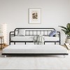 Twin Size Metal Daybed with Trundle for Bedroom, Apartment, or Guest Room - 3 of 4