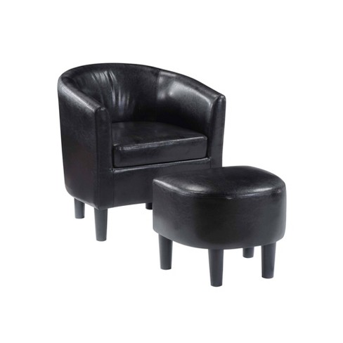 Take A Seat Churchill Accent Chair With, Armchair With Ottoman