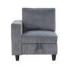 CAVINAS Corduroy Accent Chair with 1 Arm and Hidden Storage,Modern Upholstered Living Room Chairs,Reading Chairs for Living Room - 3 of 4