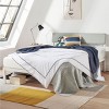 Full KERA Metal & Wood Platform Bed Frame with Angled Headboard, Mellow - 3 of 4