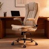 ORRD Ergonomic Office Chair with Flip-Up Arms, Home Desk Chair with Tilt & Height Adjustable, High Back Swivel Task Chair, Cream White - 2 of 4