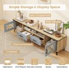 Tangkula Farmhouse TV Stand for TVs up to 80" Entertainment Center with 2 Drawers & 2 CabinetsWooden TV Cabinet - 4 of 4