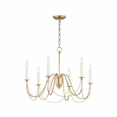 Maxim Lighting Plumette 6 - Light Chandelier in  Gold Leaf