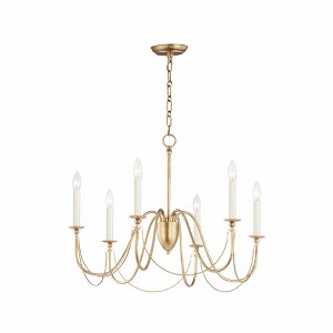 Maxim Lighting Plumette 6 - Light Chandelier in  Gold Leaf - 1 of 4