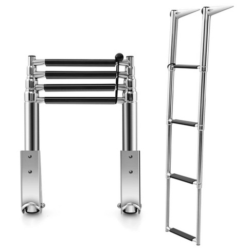 Costway 4-step Telescoping Boat Ladder Folding Dock Ladder With