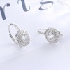 18K White Gold Lever-back Earrings with crystals - 2 of 4