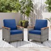 Buenhomino Outdoor PE Wicker Furniture Set – Modular Chairs, Sofas, Ottomans & Tables with All-Weather Cushions for Patio, Garden, Deck & Porch - 2 of 4