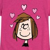 Girls' - Peanuts - Patty Valentines Fitted Short Sleeve Graphic T-Shirt - 2 of 4