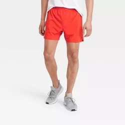 Men's Lined Run Shorts 5" - All in Motion™ Dark Orange S