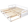 Twin to King Wooden Daybed with Twin Size Trundle Bed and Two Storage Drawers, Extendable Bed Frame, Sofa Bed for Bedroom Living Room - 4 of 4
