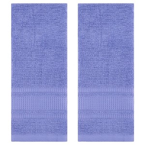 REGALWOVEN Solid Cotton Soft Absorbent Waffle Design Hand Towel 13" x 29" 2 Pcs - 1 of 4