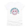 Simply Sage Market Leopard American Babe Short Sleeve Tee - M - White - 2 of 4