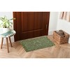 tagltd 1'6" x 2'6" Honeysuckle Bee Rectangle Indoor and Outdoor Coir Door Welcome Mat Green - image 4 of 4