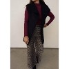 Women's Faux Suede faux-shearling Sweater Vest - Klesis - 2 of 3