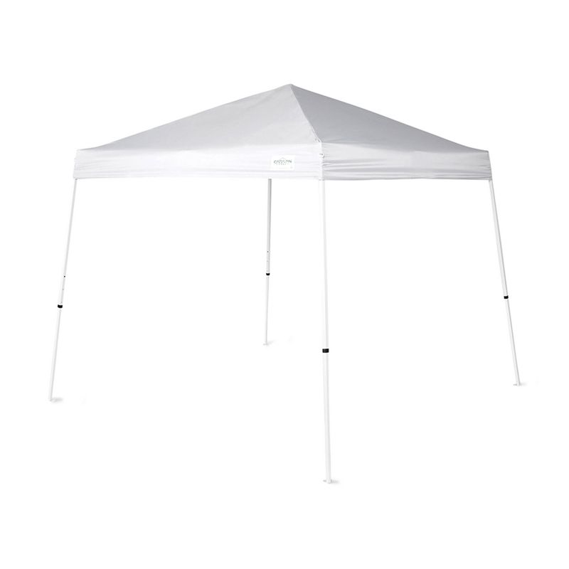 Caravan Canopy V Series 2 10' x 10' Entry Level Angled Leg Instant Canopy, White, 1 of 7