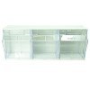 Deflecto® Tilt Bin® Interlocking Storage Bins, 6-Bin Unit, White - image 2 of 3