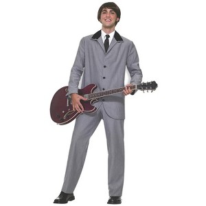Forum Mens British Invasion Rocker Jacket Costume - One Size Fits Most - Gray - 1 of 1