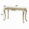 Royal Hampton Sofa Table, Ornate Classic European Champagne Gold Wood 52 Inch - 3 of 4