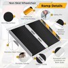 2-8Ft Non-Slip Folding Wheelchair Ramp, Portable Threshold Ramp for Home Use, Scooter Access for Car, Doorways, Curbs, and Stairs(Using height 2-24") - 3 of 4
