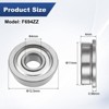 Unique Bargains Chrome Steel Durable Multipurpose Use Flanged Ball Bearing - 3 of 4