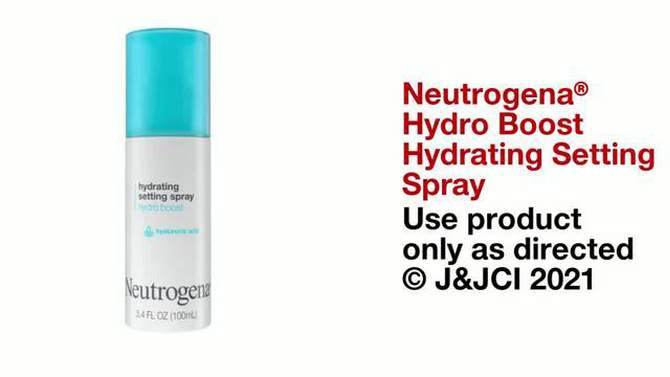 Neutrogena Hydro Boost Glow Setting Spray - 3.4 fl oz, 2 of 8, play video