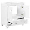 NicBex 30" Bathroom Storage Cabinet with Sink, Morden Bathroom Vanity, 1 Drawer and 1 Spacious Cabinet for Bathroom, White - 2 of 4