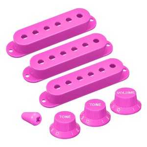 Unique Bargains Plastic Single Coil Switch Tip Pick-Up Covers Set - 1 of 4
