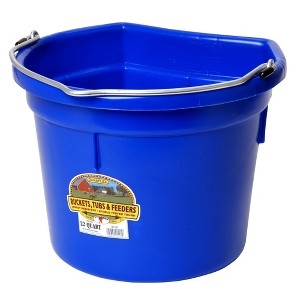 Little Giant All Purpose Heavy Duty Flat Back 22 Quart Plastic Bucket - 1 of 4