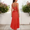 Anna-Kaci Women's Spaghetti Strap Tiered Maxi Dress with Square Neckline and Flowy Skirt - 2 of 4