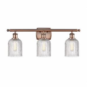 Bridal Veil - 3 Light Bath Vanity In Art Deco Style-10 Inches Tall and 25 Inches Wide - 1 of 1