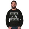 Ugly Christmas T-Rex Dinosaur Party Sweatshirt for Men or Women Brisco Brands - 3 of 4