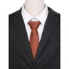 INSPIRE CHIC Men's Solid Color Classic Textured Neck Ties for Formal - 4 of 4