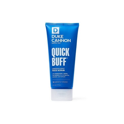 Duke Cannon Supply Co. Cold Shower Ice-Cold Body Scrub, 8 Fl. Oz. /  Exfoliating Body Wash Scrub for Men, Alcohol-Free, Paraben-Free