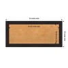 Amanti Art Furniture Espresso Narrow Framed Corkboard, Natural Cork - 4 of 4