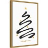 Amanti Art 16"x23" Merry Christmas by Amini54 Framed Canvas Wall Art Print - 2 of 4