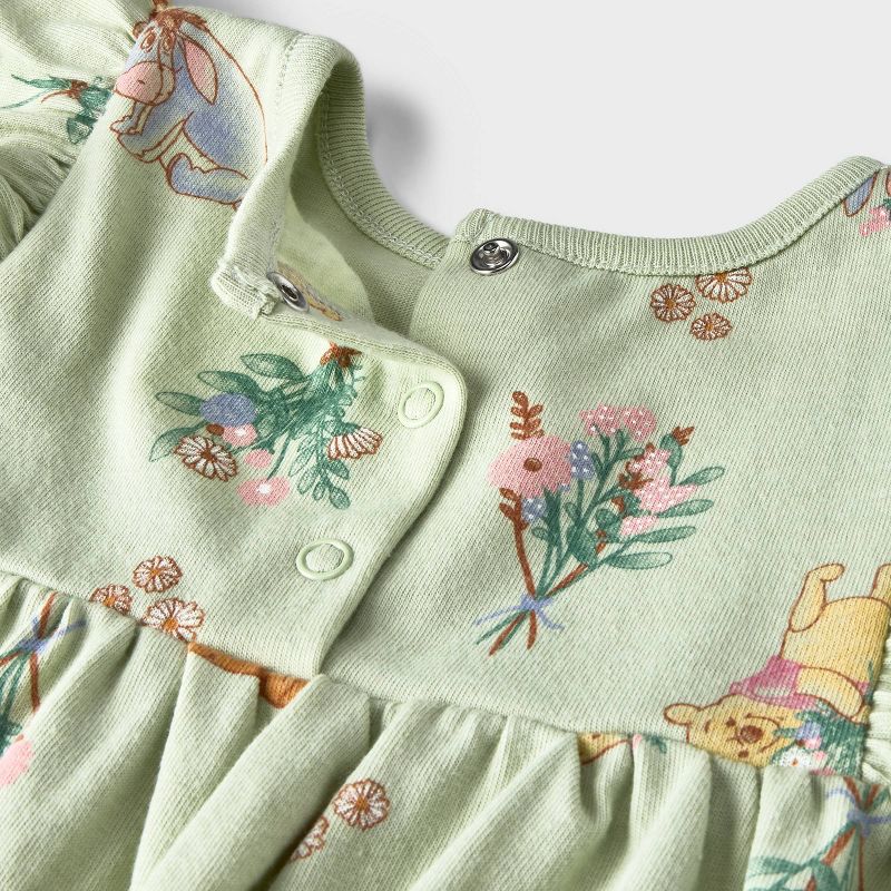 Baby Girls&#39; Winnie the Pooh Top and Bottom Set - Green, 3 of 5