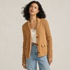 Lands' End Women's Drifter Ribbed Collared Blazer Sweater - 4 of 4
