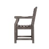 Solhome Grey-washed Farmhouse Wood Patio Armchair - 3 of 4