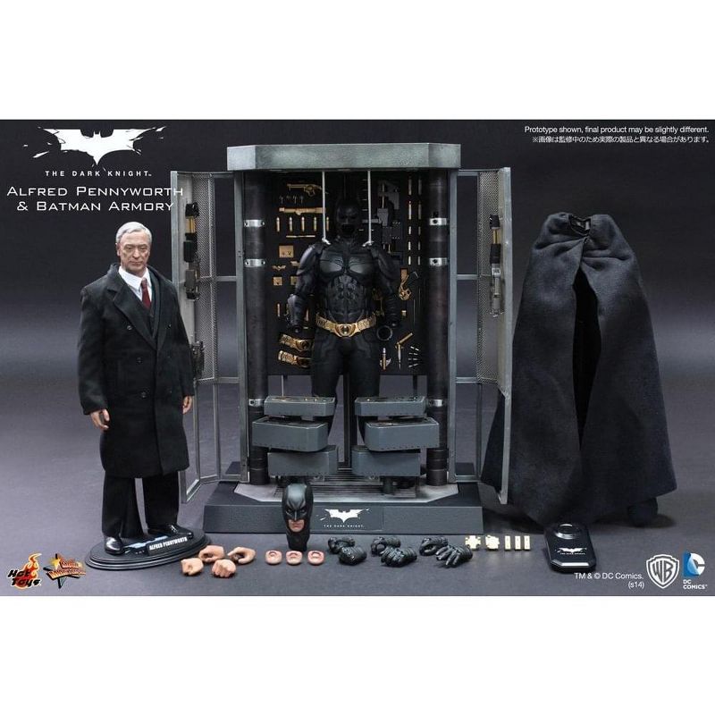 Hot Toys The Dark Knight Rises 1:6 Batman Armory w/ Alfred and Batman Figures, 2 of 5