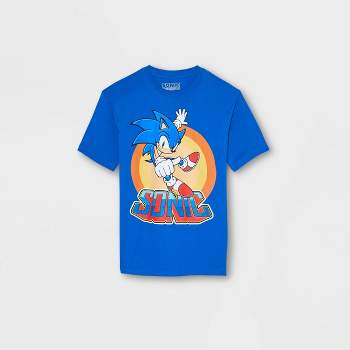 Boys' Sonic the Hedgehog Short Sleeve Graphic T-Shirt - Royal Blue