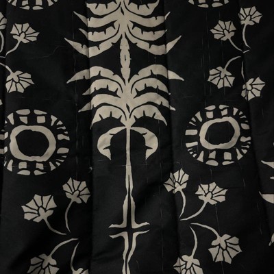 Palm Frond Printed Quilt Black/off-white - Opalhouse™ Designed With ...