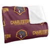University Of Charleston Logo Pattern Silky Touch Blanket White 50x60 - 3 of 4