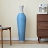 VYNXARIA 39-Inch Tall Standing Designer Floor Vase£¬Elegant Two£¬Lake Blue - 3 of 4