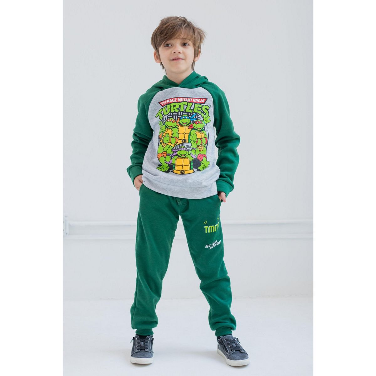 Teenage Mutant Ninja Turtles Toddler Boys' Fleece 2-Piece Hoodie and Pants Set - thumbnail 10