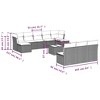 vidaXL Garden Sofa Set Beige, Cream White - 3 of 4