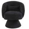 Swivel Accent Chair Armchair, Round Barrel Chair in Fabric for Living Room Bedroom - 4 of 4