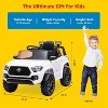 12V Battery Powered Electric Car with Remote Control, Spring Suspension Safety Belt, 2-Speed Ride On Toy Car with Headlights - 2 of 4