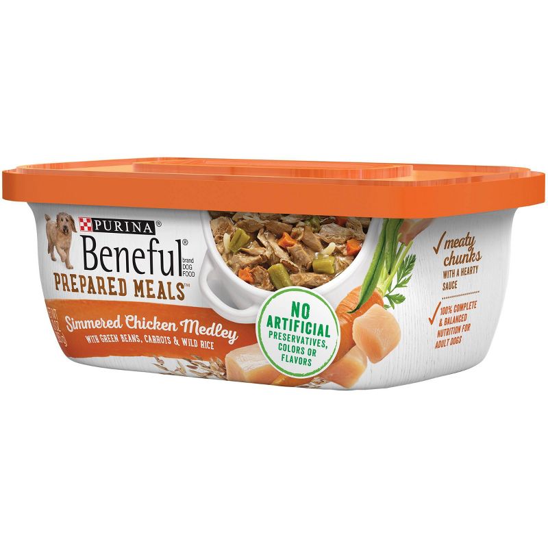 Purina Beneful Prepared Meals Simmered Recipes Wet Dog Food - 10oz, 5 of 7